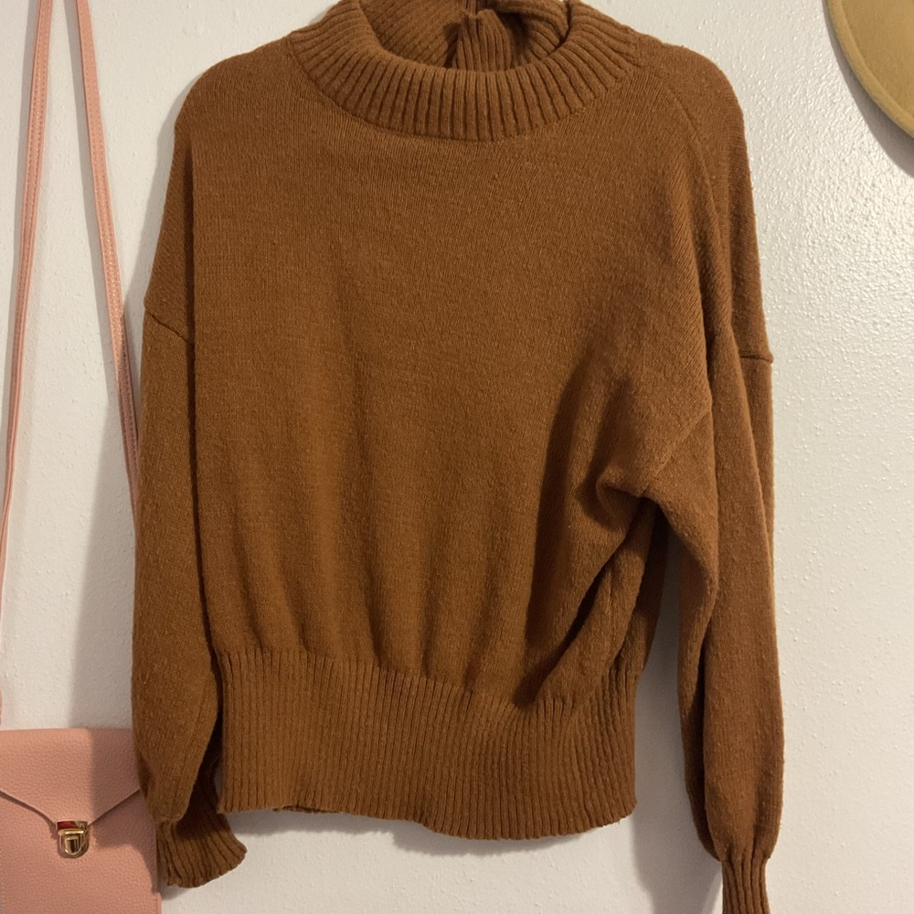 Cozy Brown Turtleneck Sweater